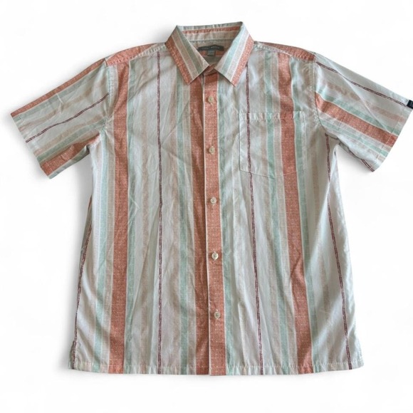 Lucky Brand Boys L 14/16 Colorful Button Down Retro Prep Summer Vibes - Picture 1 of 6